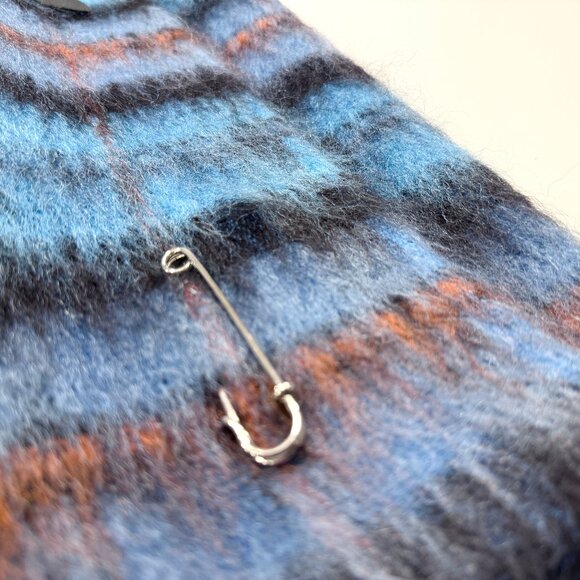 Rare Le Kilt, Dino 25 Tartan Brushed Mohair Wool by Scottish Designer - Picture 16 of 16